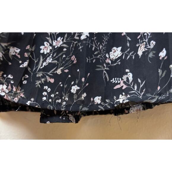 Baltic Born Belfast Pleated Midi Dress Size XL in Black Floral - Picture 10 of 15